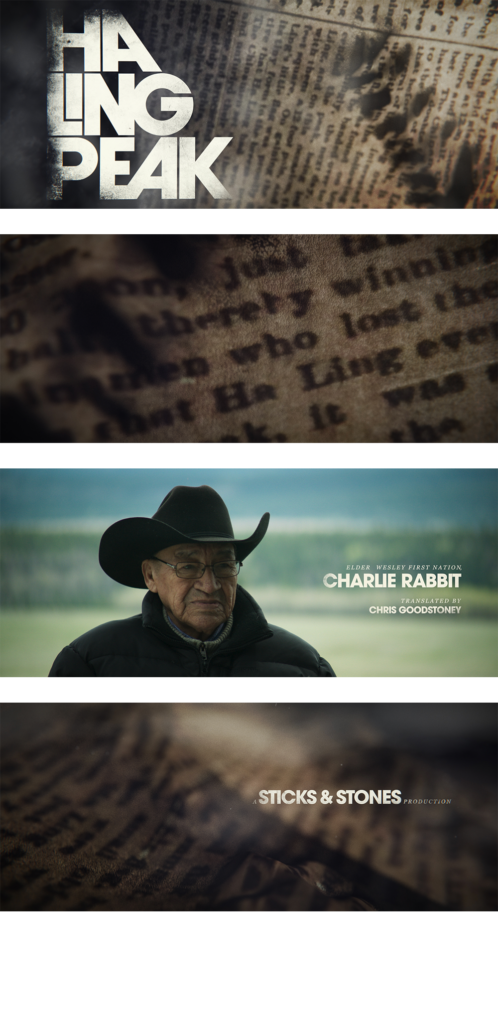 Ha Ling Peak documentary graphic design